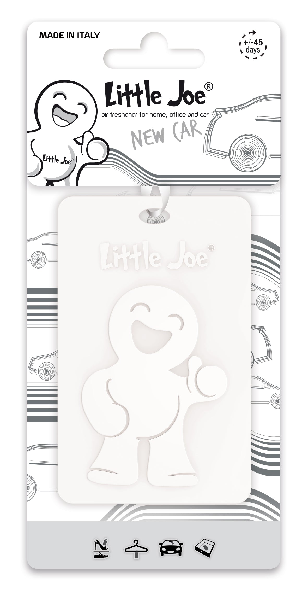 SCENTED CARD WHITE NEW CAR