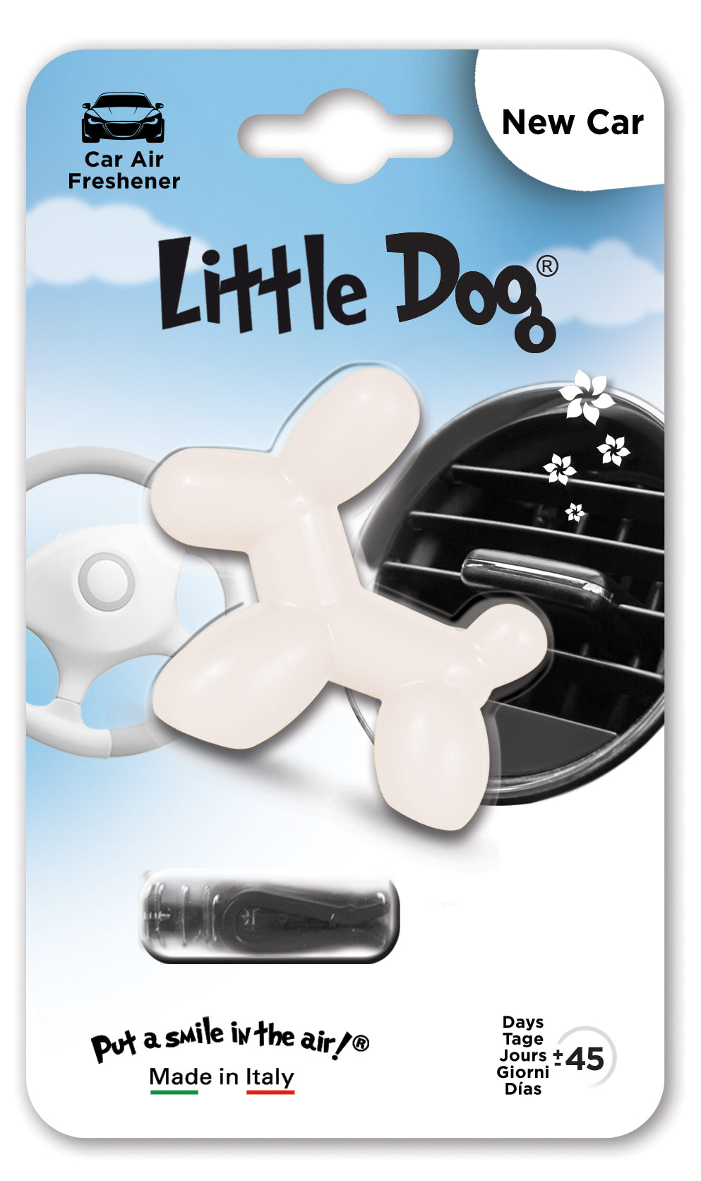 LITTLE DOG EU WHITE NEW CAR